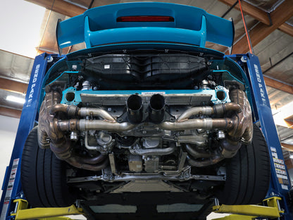 aFe Power MACHForce XP 304 Stainless Secondary Muffler Delete Pipe 14-19 Porsche 911 GT3 3.8L/4.0L 49C36434 49C36434 Photo - Mounted