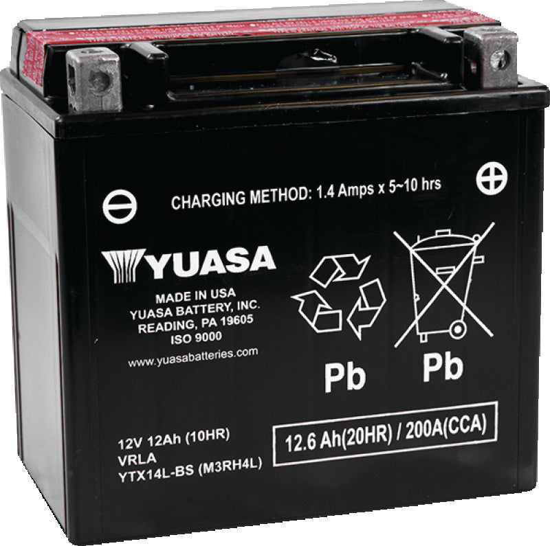 Yuasa Battery Yuasa Ytx14L-Bs Yuasa Battery YUAM3RH4L YUAM3RH4L Photo - Primary