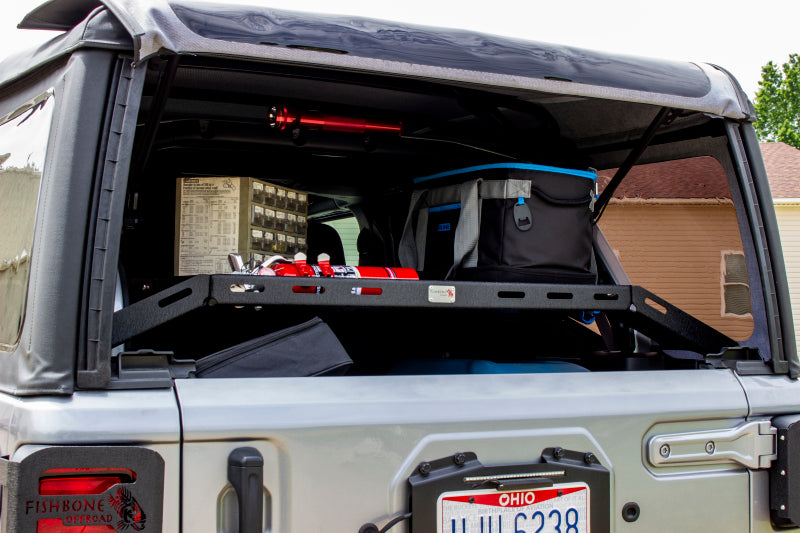 Fishbone Offroad 2018+ Jeep Wrangler JL Interior Storage Rack FB25113 FB25113 Photo - lifestyle view