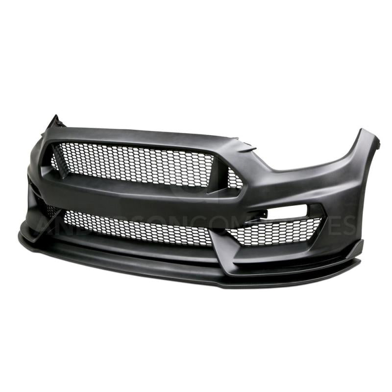 Anderson Composites 15-16 Ford Mustang GT350 Style Fiberglass Front Bumper w/ Front Lip AC-FB15FDMU-GR-GF AC-FB15FDMU-GR-GF Photo - Primary
