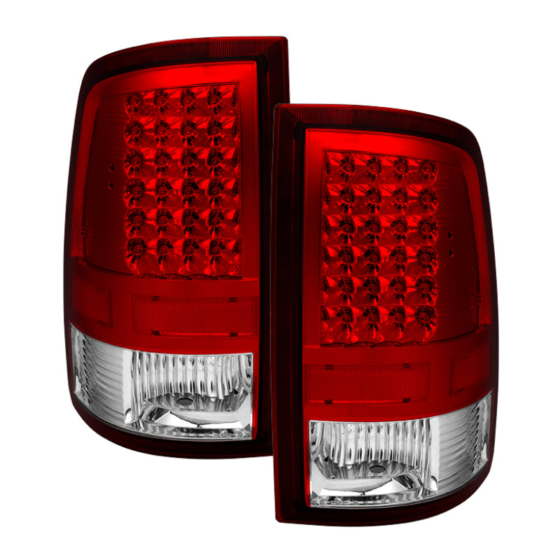 SPYDER Xtune Dodge Ram 1500 09-14 LED Tail Lights Incandescent Model Only Red Clear ALT-JH-DR09-LED-RC 9032820 9032820 Photo - Primary