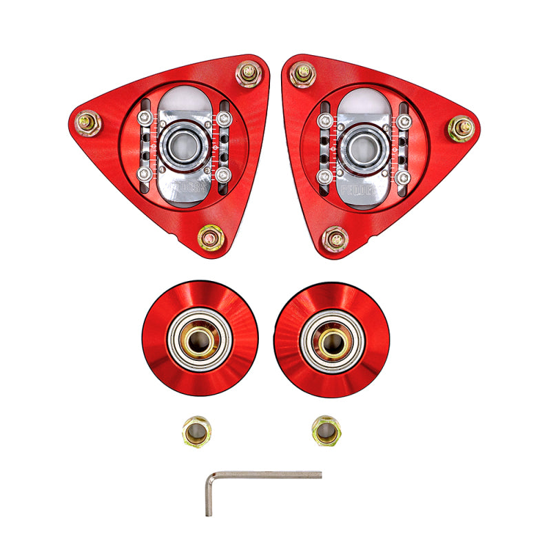 Pedders 2015+ Ford Mustang Front Strut Mount Adjustable Camber Plates (for Kit ped-160099) PED-581895 PED-581895 Photo - Primary