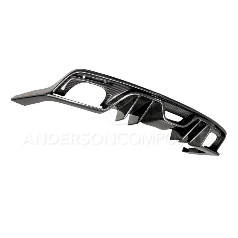 Anderson Composites 15-17 Ford Mustang Type-AR Rear Diffuser Quad Tip AC-RL15FDMU-ARQ AC-RL15FDMU-ARQ Photo - Primary