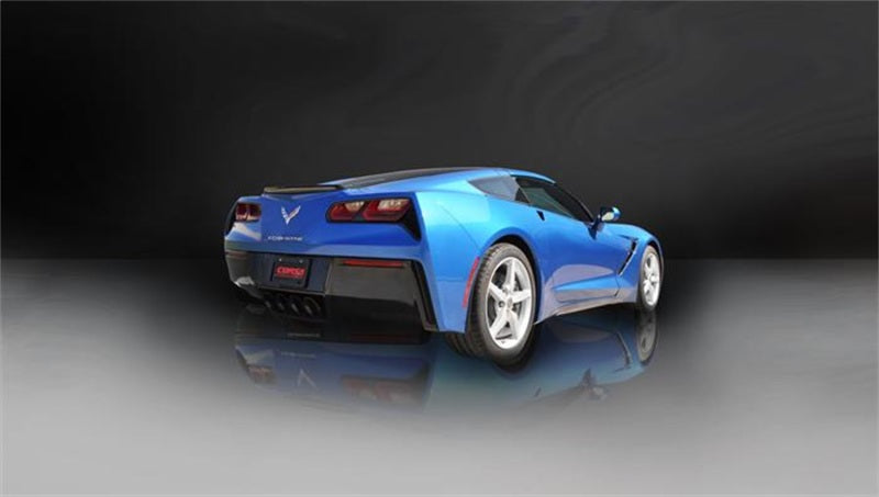Corsa Performance 2014 Chevy Corvette C7 Coupe 6.2L V8 AT/MT 2.75" Valve-Back Dual Rear 14764BLK Photo - Mounted