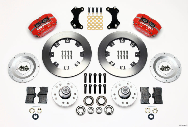 Wilwood Dynapro Dust-Boot Front Kit 12.19in Red WWE ProSpindle 140-13346-R 140-13346-R Photo - Primary