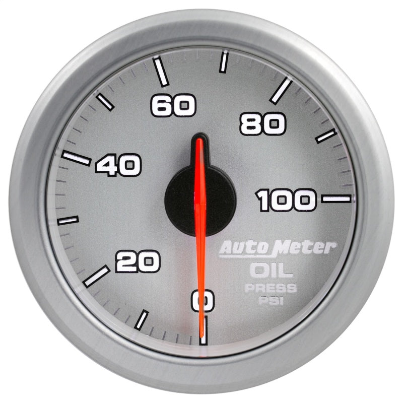 Autometer 2-1/16" Oil Press, 0-100 Psi, Airdrive, Silver 9152-UL User 1