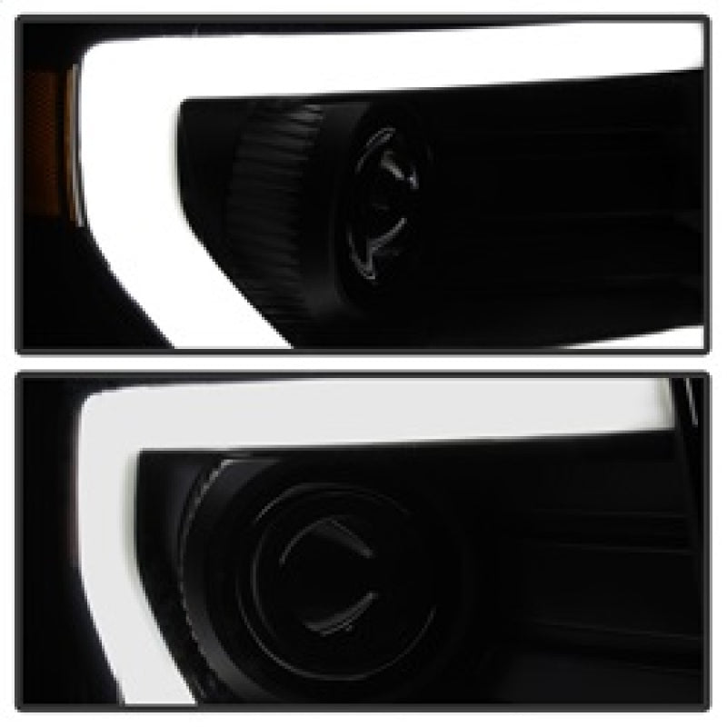 SPYDER xTune Ford F150 Projector Headlights - Light Bar DRL - Black PRO-JH-FF15009-LBDRL-BK 9037252 9037252 Photo - Unmounted