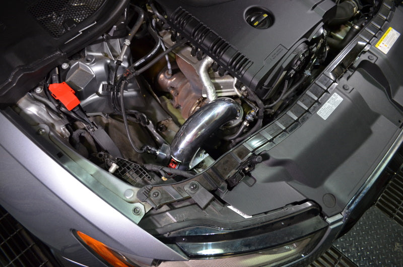 Injen 12-15 Audi A6 L4-2.0L Turbo SP Cold Air Intake System - Wrinkle Black SP3088WB SP3088WB Photo - Mounted