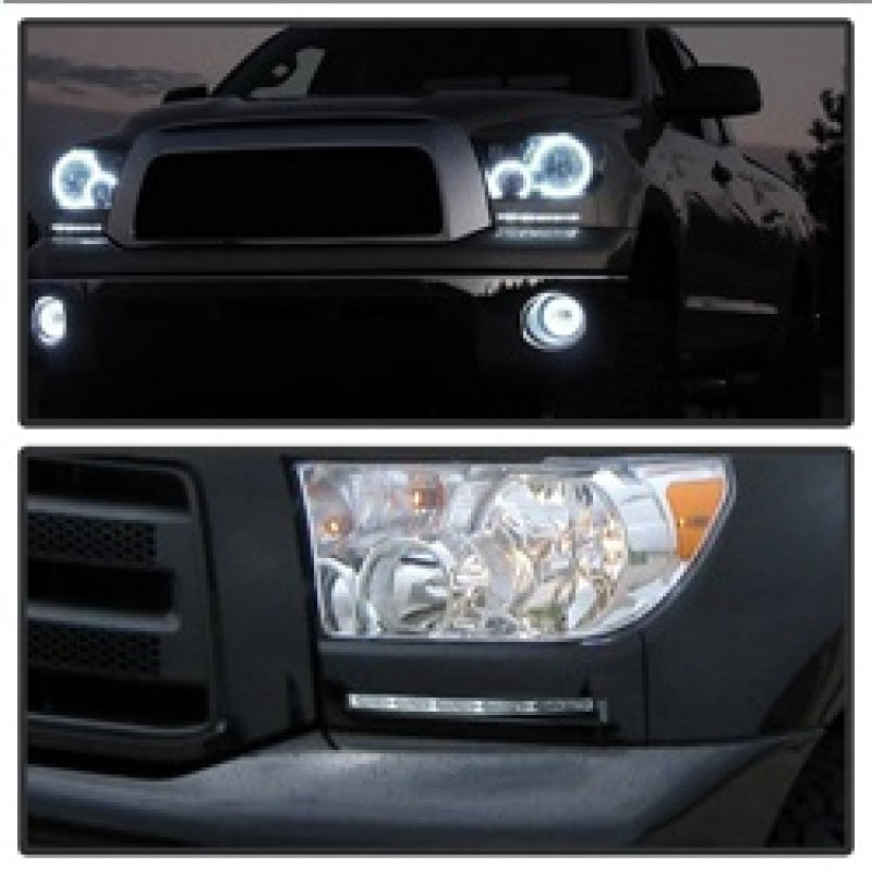Spyder Toyota Tundra 07-13 Daytime LED Running Lights wo/switch Silver FL-DRL-TTU07-SIL 5077738 5077738 Photo - Mounted