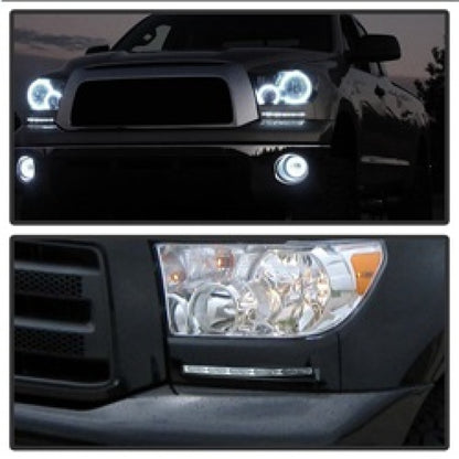 Spyder Toyota Tundra 07-13 Daytime LED Running Lights wo/switch Silver FL-DRL-TTU07-SIL 5077738 5077738 Photo - Mounted