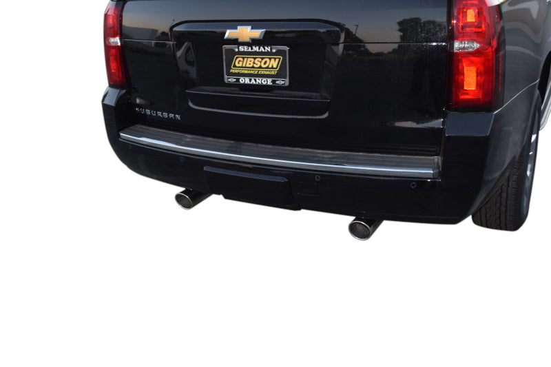 Gibson 18-19 Chevrolet Suburban LS 5.3L 2.25in Cat-Back Dual Split Exhaust - Stainless 65686 65686 Illustration Guide