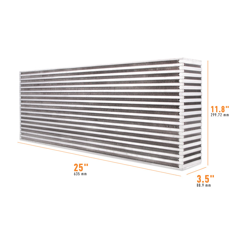 Mishimoto Universal Air-to-Air Intercooler Core - 25in / 11.8in / 3.5in MMUIC-04 MMUIC-04 Photo - Primary