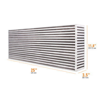 Mishimoto Universal Air-to-Air Intercooler Core - 25in / 11.8in / 3.5in MMUIC-04 MMUIC-04 Photo - Primary