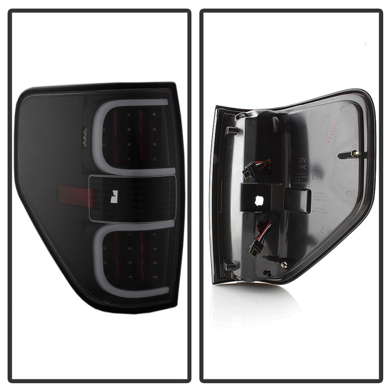 SPYDER xTune Ford F150 09-14 LED Tail Lights - Black ALT-ON-FF15009-LBLED-BK 5082169 5082169 Photo - Unmounted
