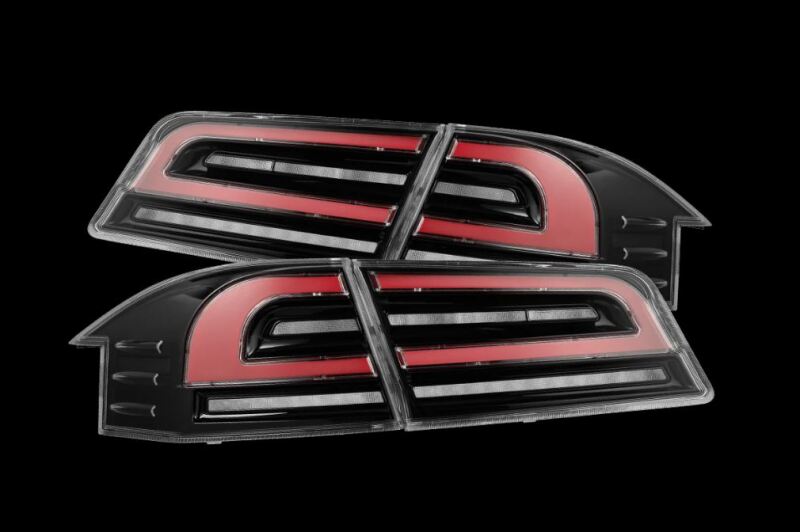 AlphaRex 12-21 Tesla Model S LUXX-Series LED Tail Lights - Black/Red 601130 601130 Photo - Primary