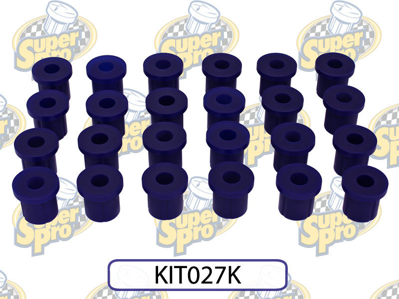 SuperPro Front and Rear Leaf Spring Bushing Kit KIT027K Photo - Primary