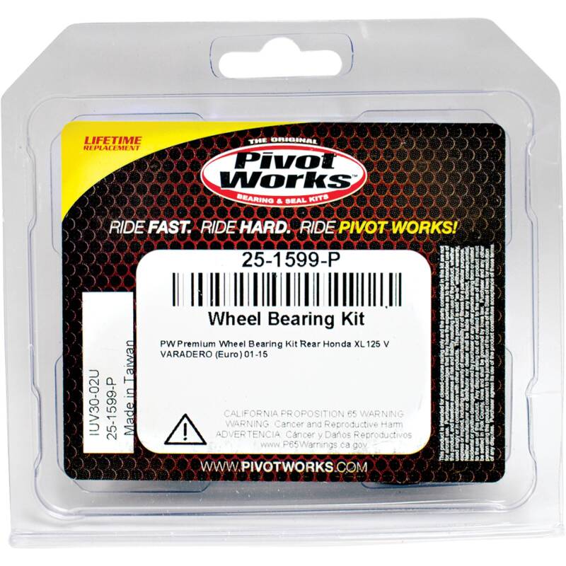 Pivot Works Honda Wheel Bearing Kit Premium Bearings 25-1599-P 25-1599-P Photo - Primary