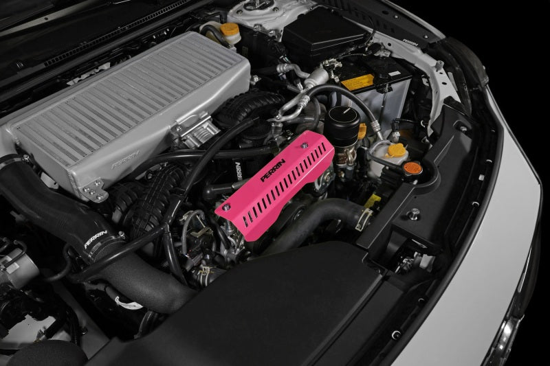 Perrin Performance Perrin 22-23 Subaru WRX Pulley Cover (Short Version - Works w/AOS System) - Hyper Pink PSP-ENG-154HP PSP-ENG-154HP User 1