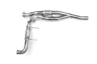 Kooks 3" Stainless Steel OEM Exhaust Catted Y Pipe. 13523200 Photo - Close Up