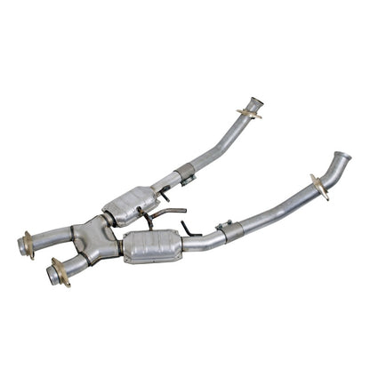 BBK Performance 86-93 Mustang 5.0l 2.5 X-pipe W/converters 1662 Photo - Primary