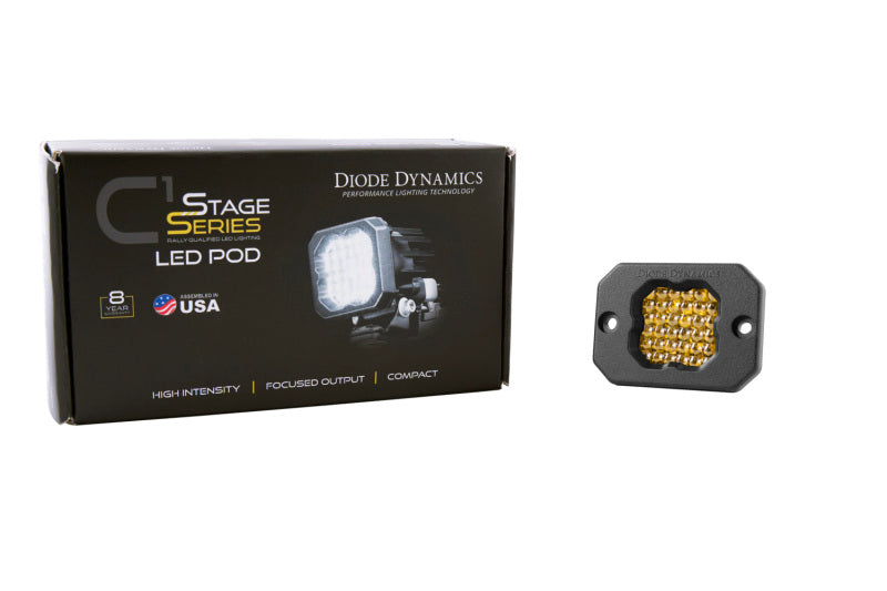 Diode Dynamics Stage Series C1 LED Pod Sport - Yellow Flood Flush ABL Each DD6473S DD6473S User 2