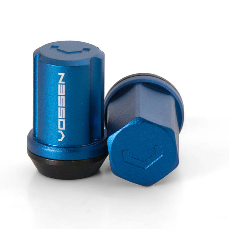 Vossen 35mm Lock Nut - 14x1.5 - 19mm Hex - Cone Seat - Blue (Set of 4) LUG-NL1450-BL LUG-NL1450-BL Photo - Primary