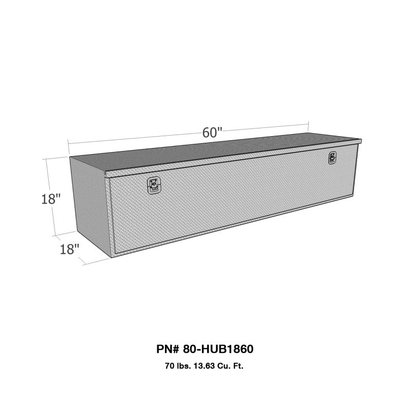 Westin/Brute HD Under Body 18in x 60in Drop Down Door - Aluminum 80-HUB1860 80-HUB1860 Photo - Primary