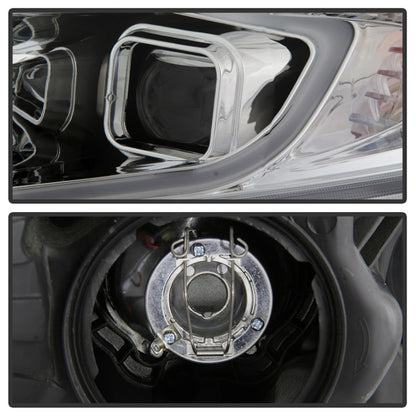 SPYDER xTune 09-14 Acura Projector Headlights - Light Bar DRL - Chrome (PRO-JH-ATSX09-LB-C) 9042225 9042225 Photo - Unmounted