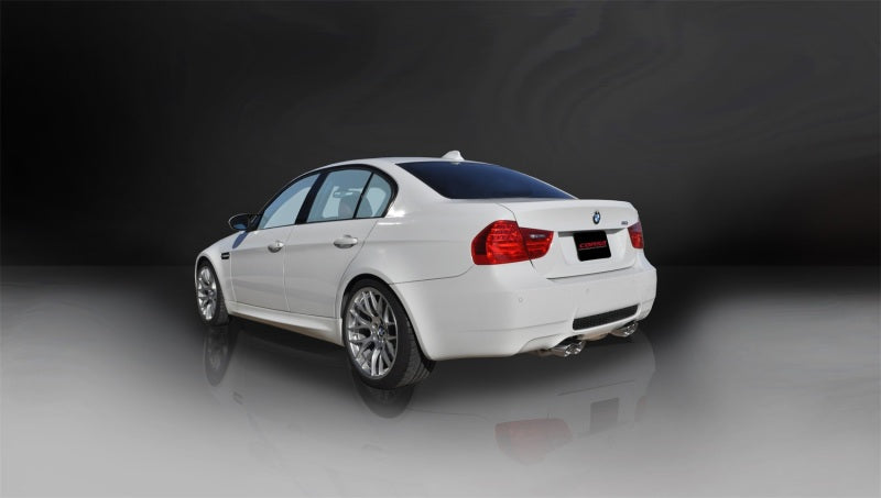 Corsa Performance 08-12 BMW M3 E90 Polished Sport Cat-Back Exhaust 14569 Photo - Mounted