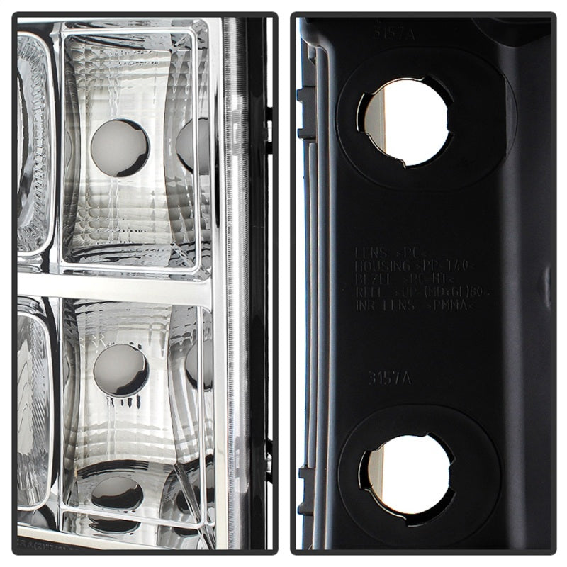 SPYDER Xtune GMC Sierra 07-13 Crystal Headlights Chrome HD-JH-GSIE07-AM-C 9034756 9034756 Photo - Unmounted