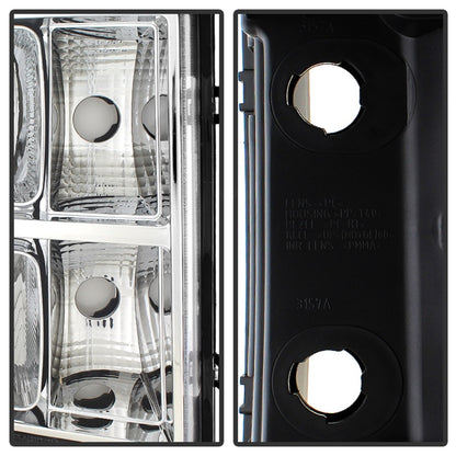 SPYDER Xtune GMC Sierra 07-13 Crystal Headlights Chrome HD-JH-GSIE07-AM-C 9034756 9034756 Photo - Unmounted