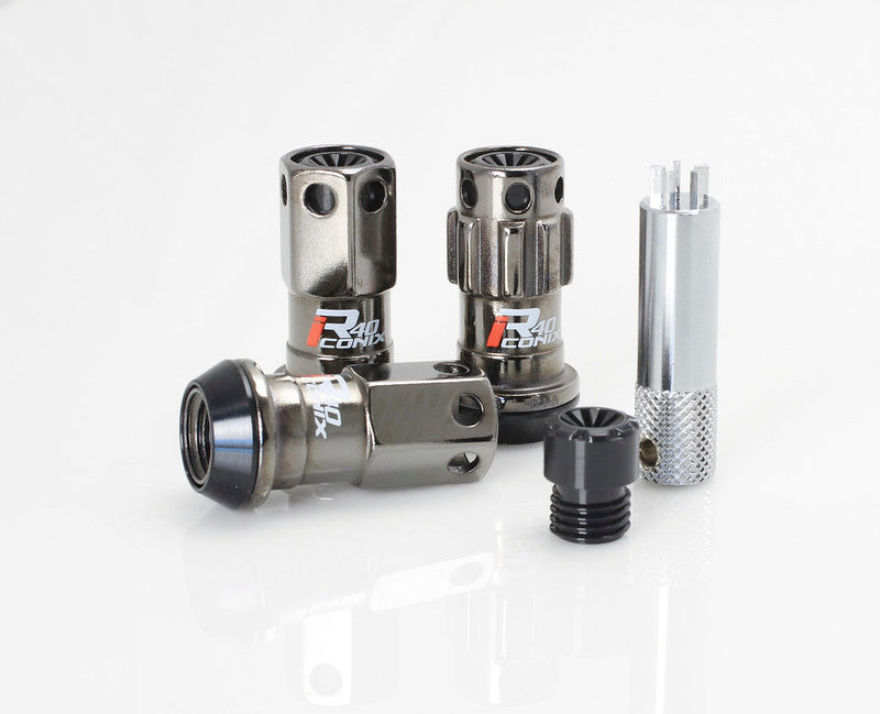 Project Kics 12X1.50 R40 Iconix Classical Lug Nuts w/ Black Plastic Cap - 20 - No Locks WRIF01CK WRIF01CK User 1
