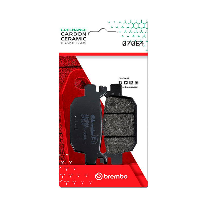 Brembo OE Honda Nss/Honda Sh/Honda Silverwing/Honda Forza/Honda Adv Carbon Ceramic Brake Pad - Rear 07064 07064 User 1