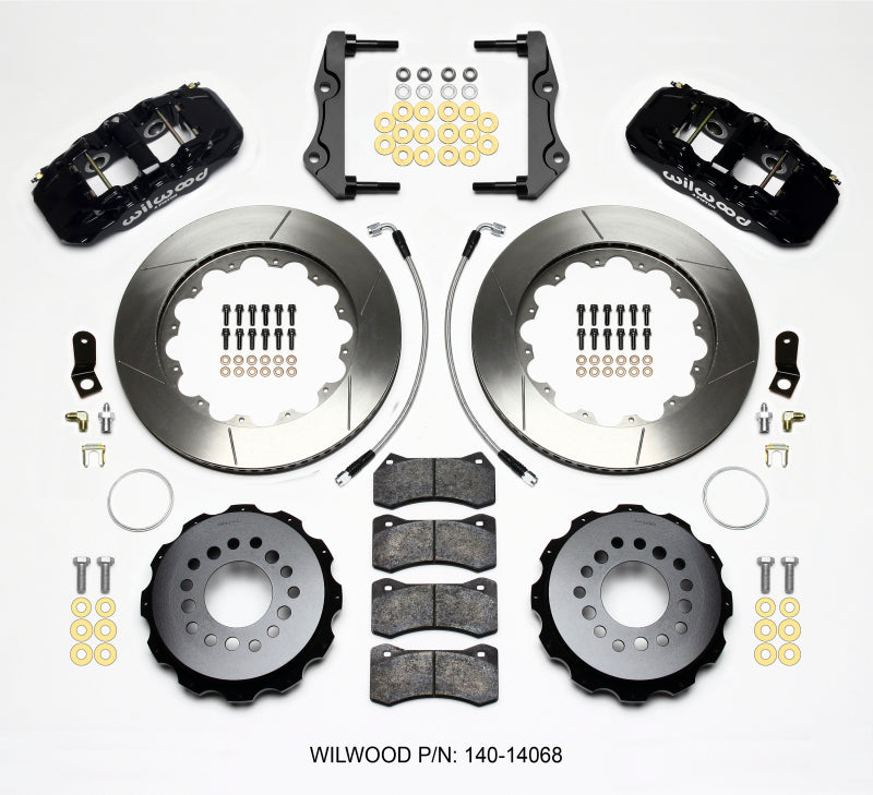Wilwood AERO4 Rear Kit, 14.25", 2014-Up Challenger w/Lines 140-14068 Photo - Primary