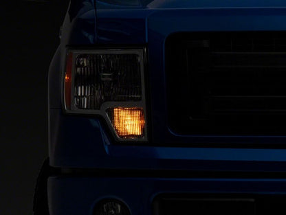Raxiom 09-14 Ford F-150 Axial OEM Style Rep Headlights- Chrome Housing (Clear Lens) T551343 T551343 Photo - Close Up