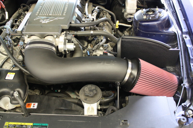 JLT 2010 Ford Mustang GT Black Textured Series 3 Cold Air Intake Kit w/Red Filter - Tune Req CAI3-FMG10 CAI3-FMG10 Photo - Primary