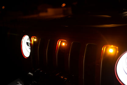 DV8 Offroad 2018+ Jeep JL Grill Amber Marker Lights GRJL-02 GRJL-02 User 2