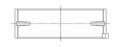 ACL Race Series Main Bearings Nissan SR20DE/DET Size: STD 5M2964HX-STD Technical Drawing