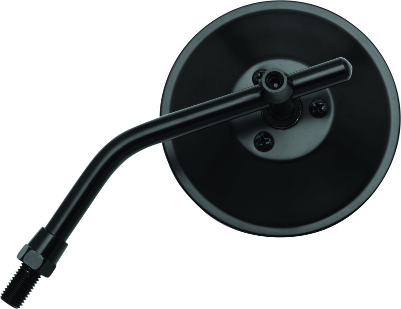 BikeMaster 4in Adjustable Round Mirror 10mm - Each - Black 600801 600801 Photo - Primary