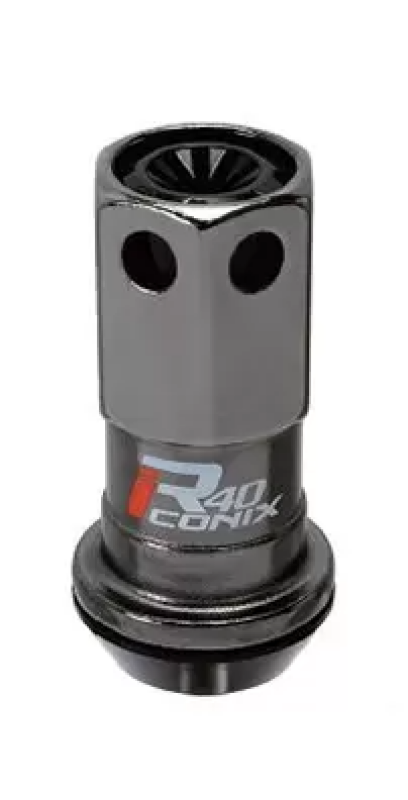 Project Kics R40 Iconix  12x1.25 Black Lug Nut (Black Seat) - 1pc WZRI3KK WZRI3KK User 1