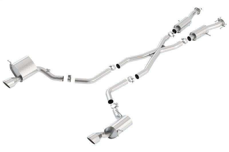 Borla 2015 Jeep Grand Cherokee SRT8 S-Type Dual Round Rolled Exit Catback Exhaust 140632 140632 Photo - Primary