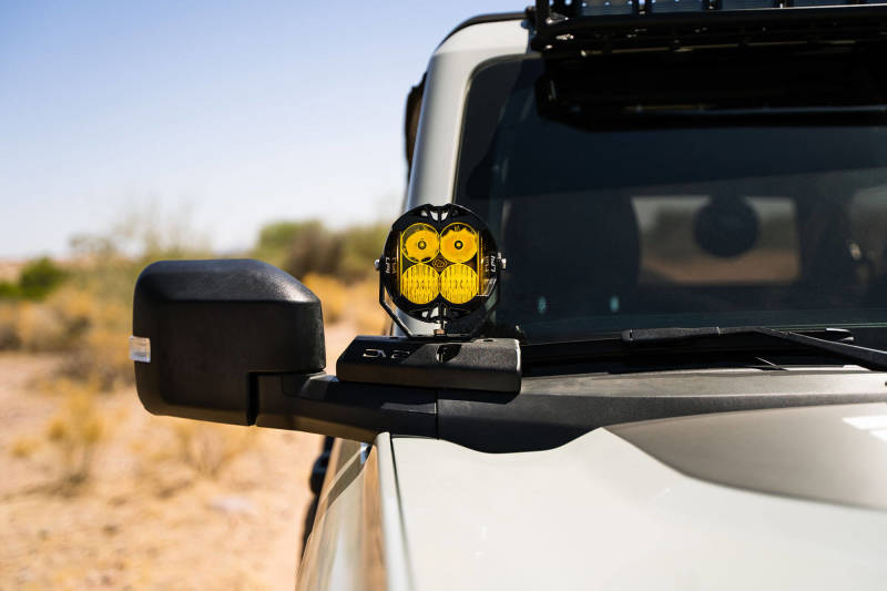 DV8 Offroad DV8 21-22 Ford Bronco A-Pillar Pod Light Mounts LBBR-02 LBBR-02 Photo - Mounted
