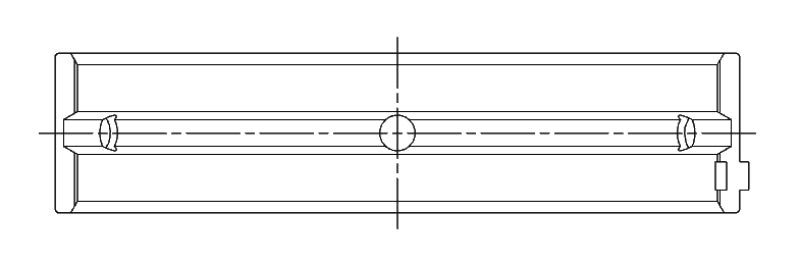 ACL Honda J35 3471cc V6 SOHC 4v Standard Size Race Series Main Bearing Set 4M1996H-STD 4M1996H-STD Technical Drawing