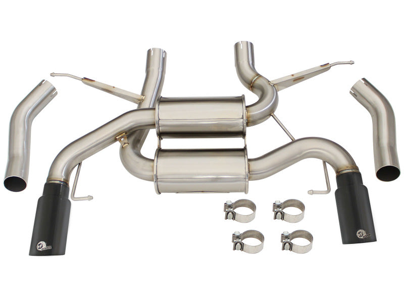 aFe MACH Force-Xp 2-1/2in 304 Stainless Steel Axle-Back Exhaust System w/B 49-36327-B Photo - Unmounted