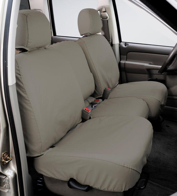Covercraft 11-24 Dodge Ram Polycotton SeatSaver Custom Second Row Seat Covers - Misty Grey SS8397PCCT SS8397PCCT Photo - Primary