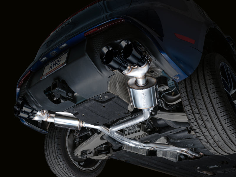 AWE Tuning 2022+ Porsche Macan 2.9TT Touring Edition Catback Exhaust w/ Diamond Black Tips 3015-43952 3015-43952 Photo - Mounted