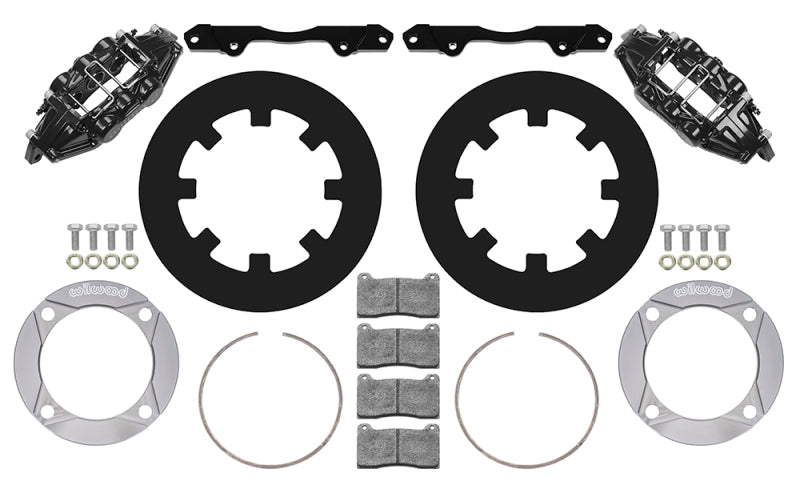 Wilwood 2014+ Polaris RZR XP 1000 Front Kit 11.25in - Black 140-16632 140-16632 User 1