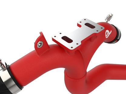 aFe 18-21 Kia Stinger V6-3.3L BladeRunner Alum Hot/Cold Charge Pipe Kit Red 46-20504-R 46-20504-R Photo - Close Up