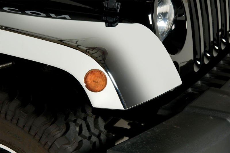 Putco 07-18 Jeep Wrangler Chrome ABS Fender Flares 403505 403505 Photo - Primary