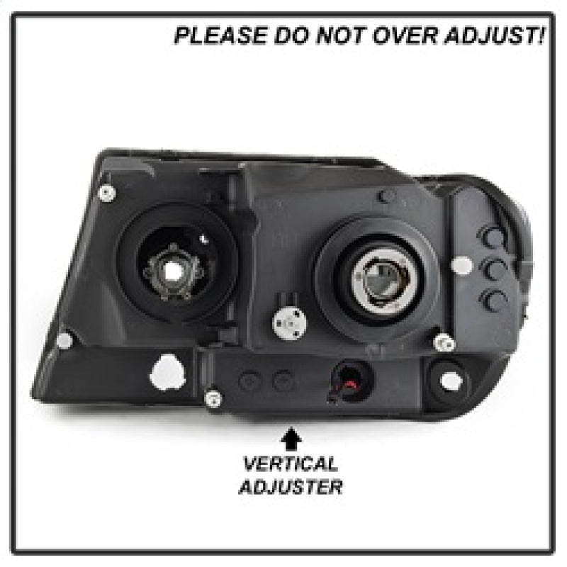 Spyder 99-04 Jeep Grand Cherokee Projector Headlights - Light Bar DRL LED - Black 5085221 5085221 Photo - Unmounted